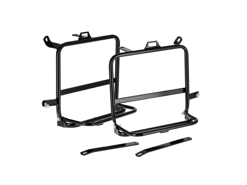 Set: Seitengepäckträger rechts + Links, schwarz - für MZ ETZ125, ETZ150, ETZ251, ETZ301 von FEZ