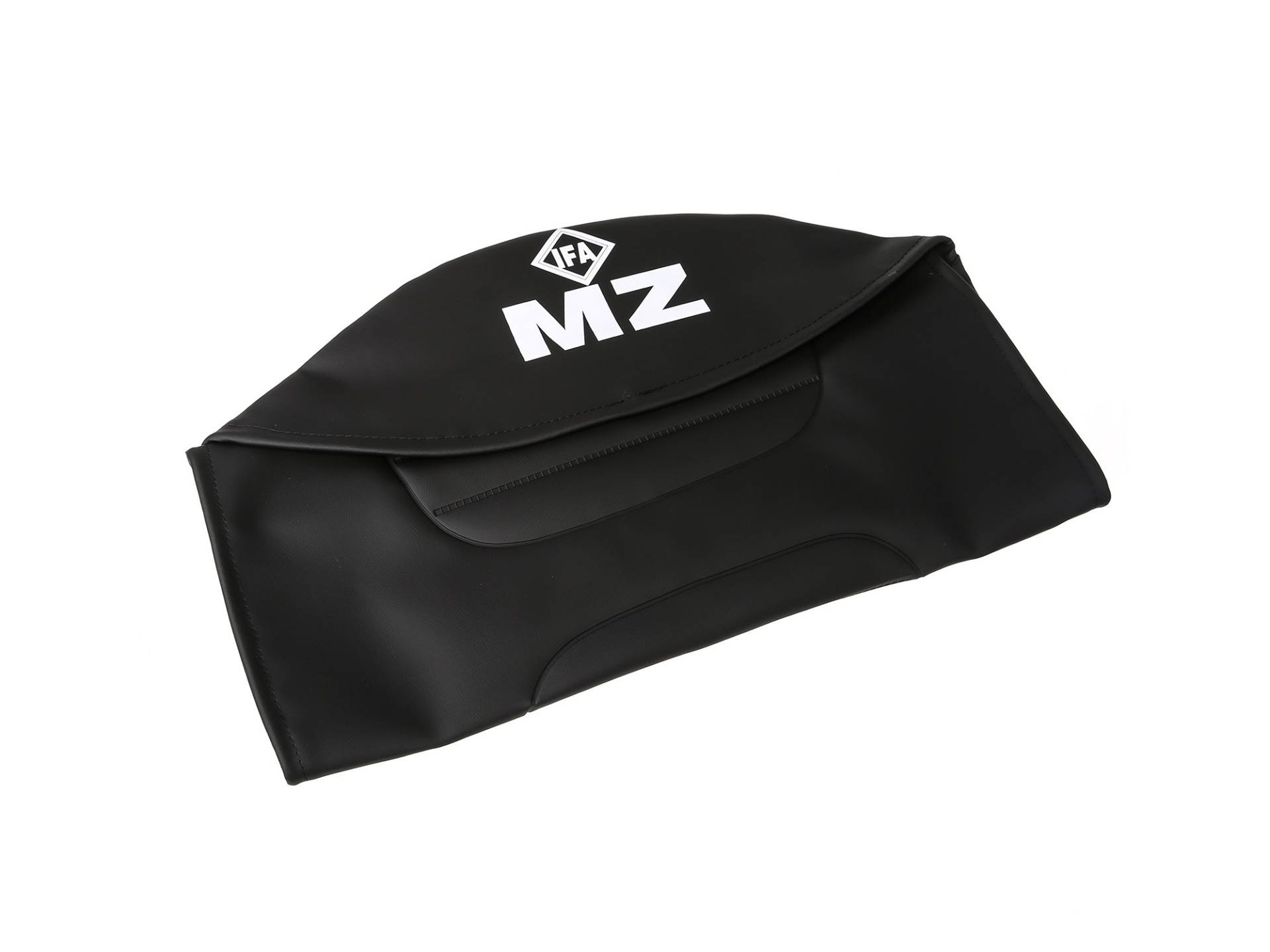 FEZ Sitzbezug strukturiert, schwarz mit MZ-Schriftzug - für MZ ETZ250 von FEZ