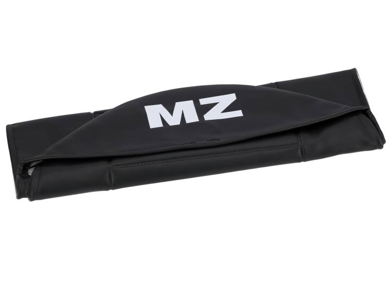 FEZ Sitzbezug strukturiert, schwarz mit MZ-Schriftzug - für MZ TS125, TS150 von FEZ