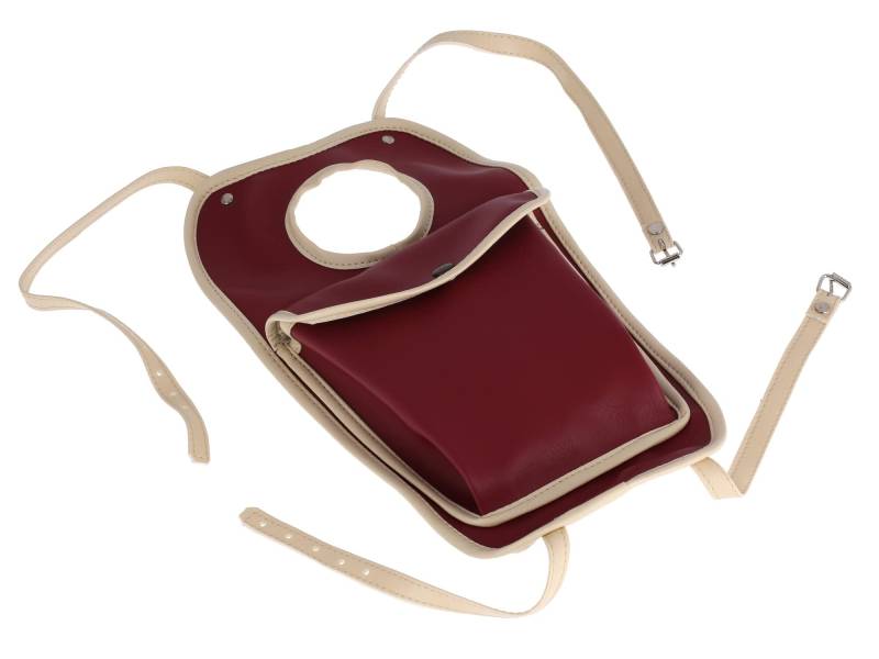 MMM Tankrucksack, Tankschutz Bordeauxrot/beige - für Simson SR2 von FEZ
