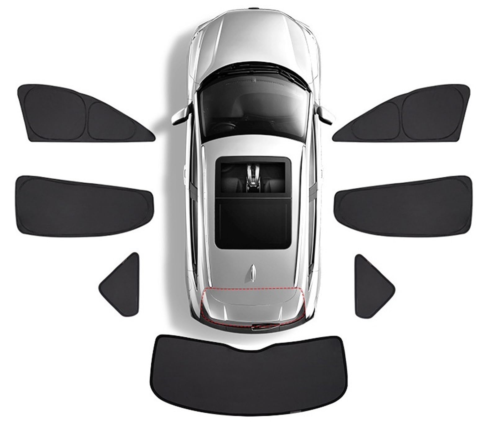 Auto Sonnenschutz Für 3er E91 Kombi 2006-2011 2007 2008 Auto Sonnenschutz Volle Abdeckungen Anti-UV Faltbarer Sonnenschirm Autofenster Sonnenschutz(Rear Windows) von FFOCCO
