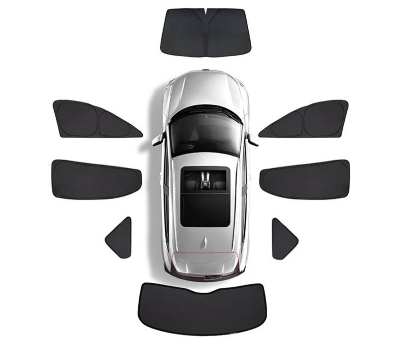 Auto Sonnenschutz Für Ford Für Escape Für Kuga CX482 2020-2024 2021 2022 Sonne Wind Sonnenschutz Volle Abdeckung Autofenster Faltbarer Sonnenschutz Autofenster Sonnenschutz(All Windows Specifications) von FFOCCO