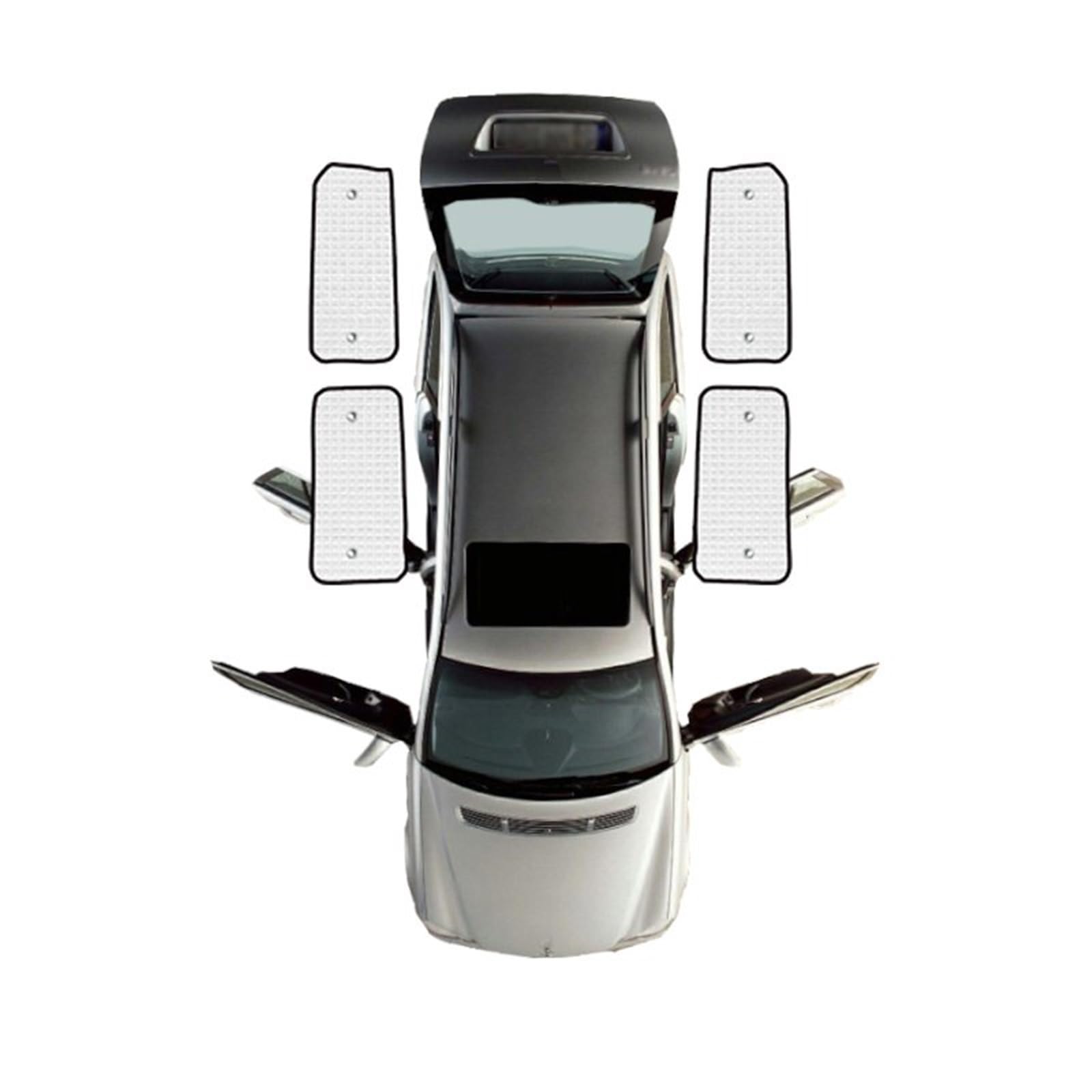 Auto Sonnenschutz Für Ford Für Transit Für Custom 2012~2021 Auto Sonnenschutz Fenster Sonnenschutz Abdeckung Abdeckung Volle Sonnenschirme Autofenster Sonnenschutz(Rear Windows) von FFOCCO