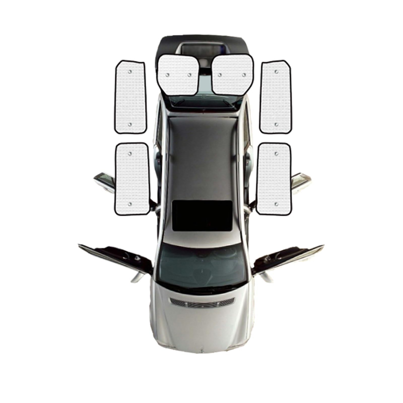 Auto Sonnenschutz Für Ford Für Transit Für Custom 2012~2021 Auto Sonnenschutz Fenster Sonnenschutz Abdeckung Abdeckung Volle Sonnenschirme Autofenster Sonnenschutz(Rear sunshades) von FFOCCO