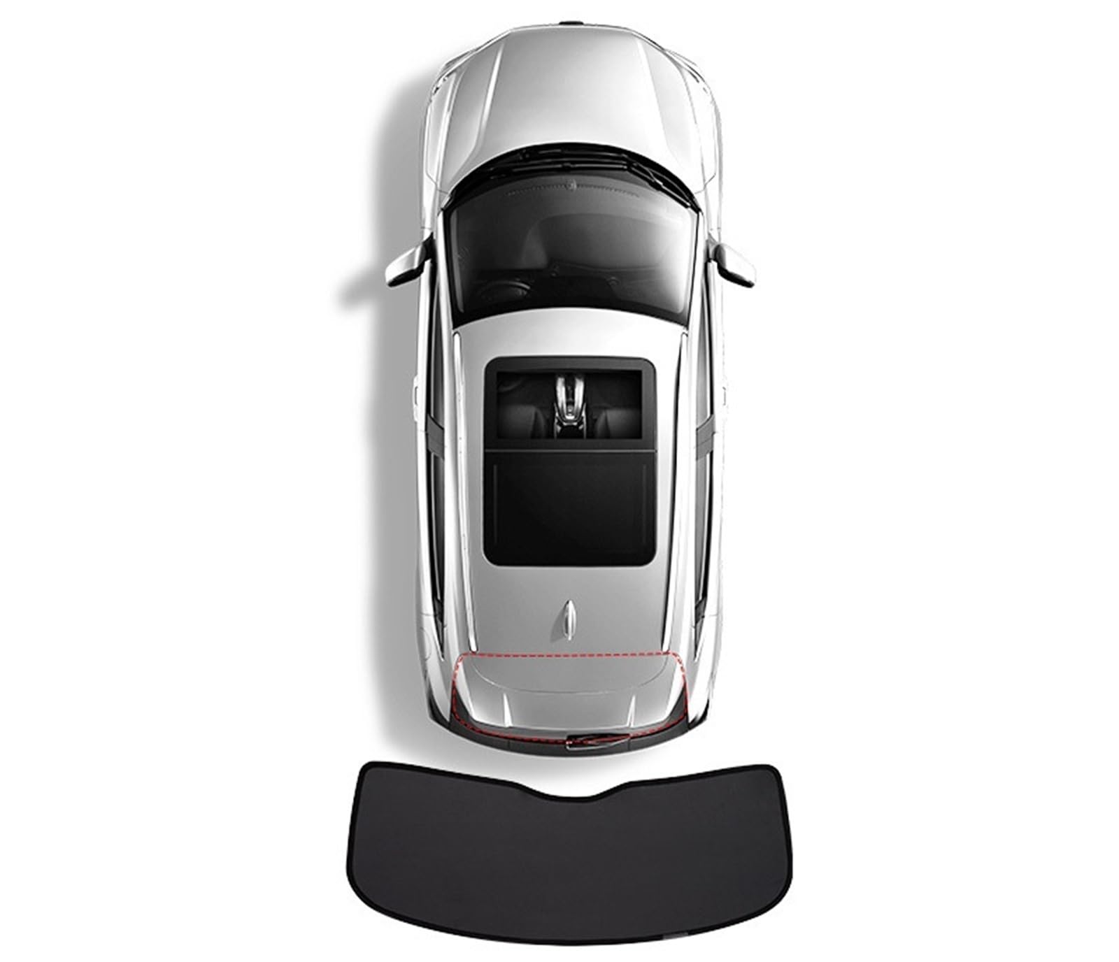 Auto Sonnenschutz Für Hyundai Für Tucson L NX4 LWB 2020-2023 2021 2022 2023 Auto Sonnenschutz Sonnenschutz Volle Abdeckungen Anti-UV Faltbarer Sonnenschirm Autofenster Sonnenschutz(Rear Windshield) von FFOCCO