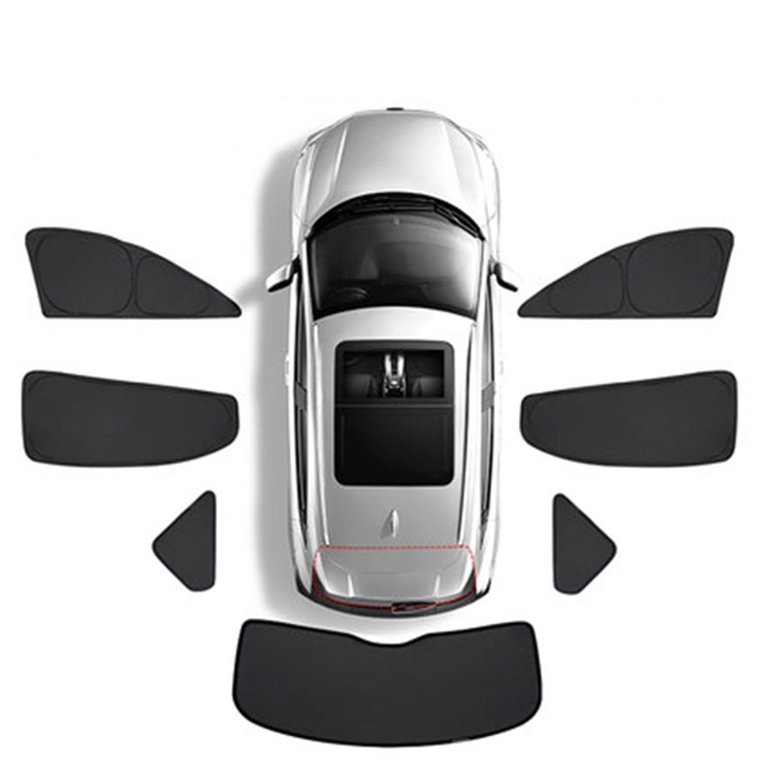 Auto Sonnenschutz Für Kia Für Carnival 2015-2020 Vollständige Abdeckung Auto-Sonnenschutzvisier Frontscheibenvorhang Hinteres Seitenfenster Sonnenschutzschild Autofenster Sonnenschutz(7Piece) von FFOCCO