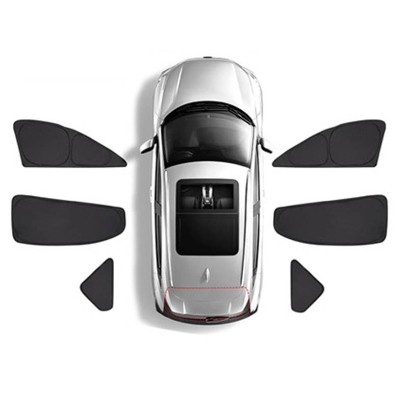 Auto Sonnenschutz Für Kia Für Sorento MQ4 2021 2022 2023 2024 Auto-Sonnenschutzschild Frontscheibenvorhang Heckscheiben-Sonnenschutz Autofenster Sonnenschutz(6Piece Side Windows) von FFOCCO