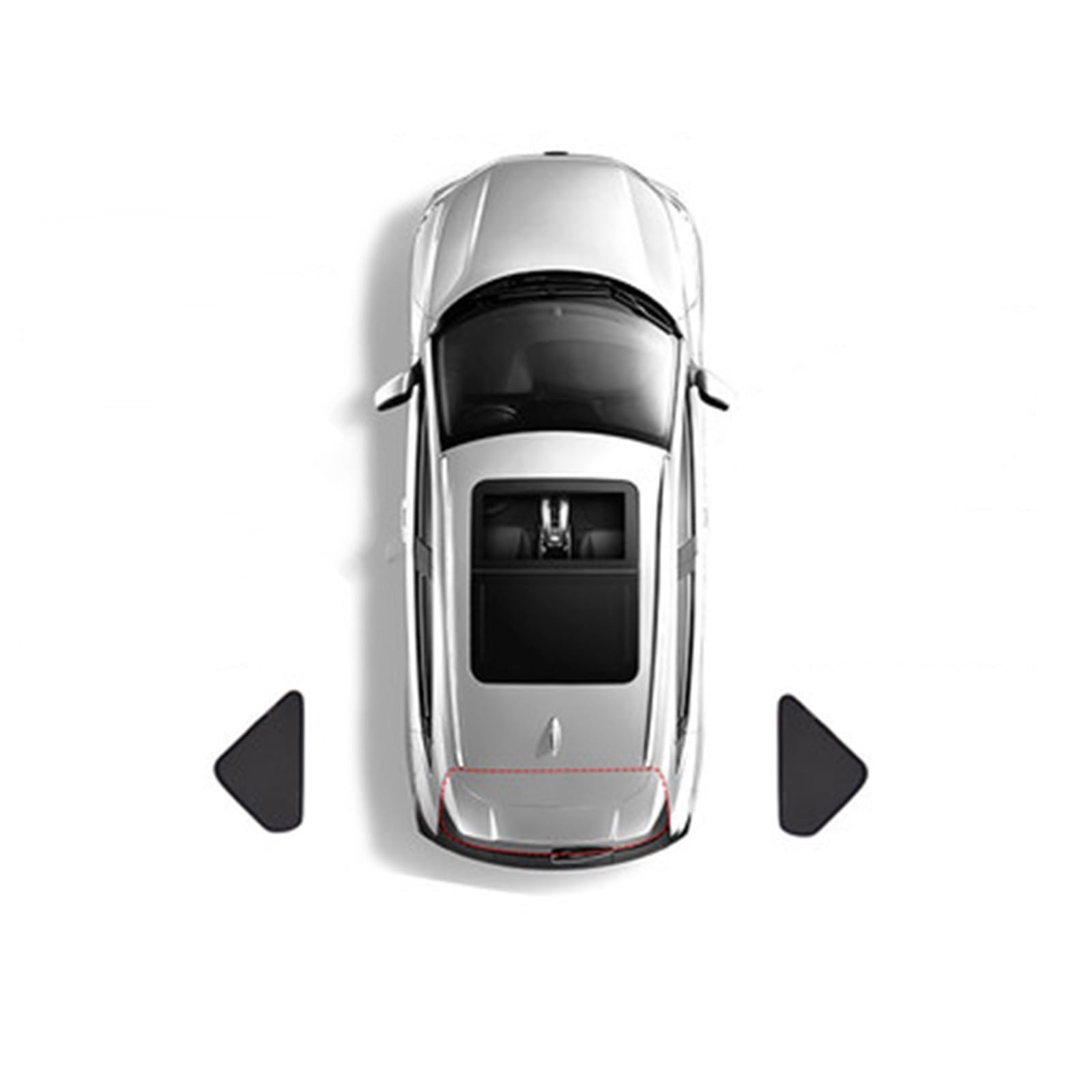 Auto Sonnenschutz Für Kia Für Sorento MQ4 2021 2022 2023 2024 Auto-Sonnenschutzschild Frontscheibenvorhang Heckscheiben-Sonnenschutz Autofenster Sonnenschutz(Triangular Windows) von FFOCCO