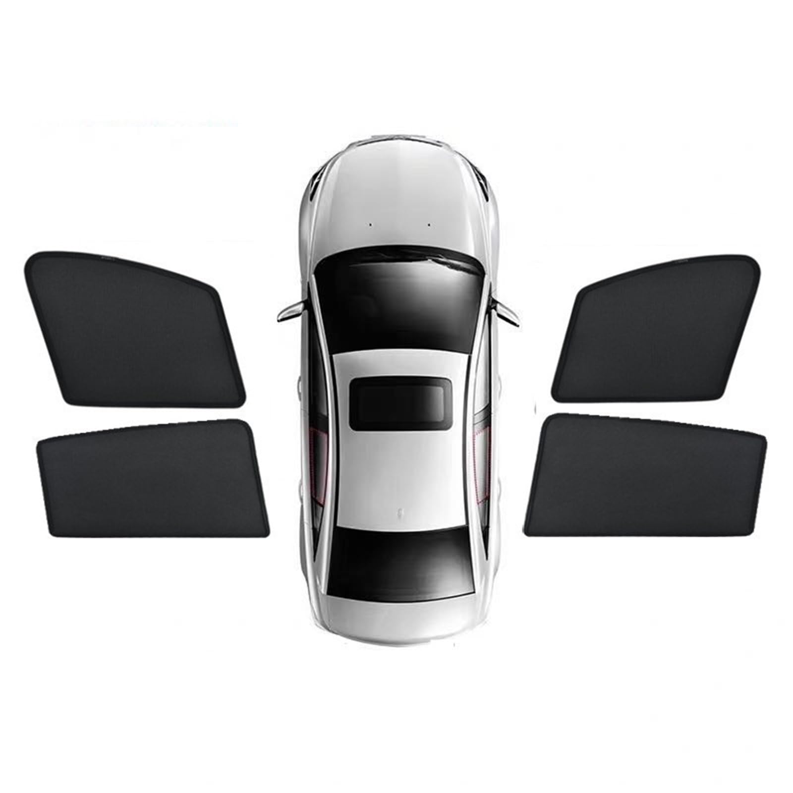 Auto Sonnenschutz Für Nissan Für Qashqai J11 Für Rogue Sport 2014 ~ 2021 Magnetische Fenster Vorhänge Sonnenschutz Privatsphäre Schattierung Visier Auto Autofenster Sonnenschutz(4Piece Front Rear) von FFOCCO