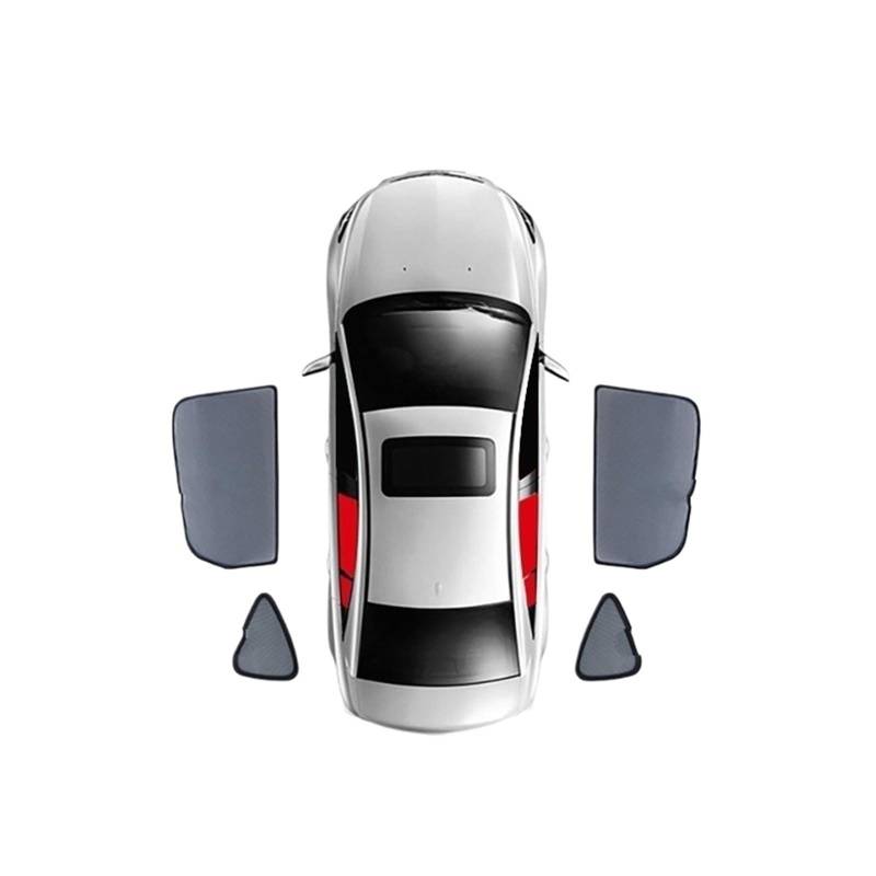Auto Sonnenschutz Für Volvo XC40 EX40 SUV 2018-2024 XC 40 Magnetischer Auto-Sonnenschutz Frontscheibenvorhang Sonnenschutzvisier Die Rückseite Des Fensters Autofenster Sonnenschutz(4Piece Rear Trian) von FFOCCO