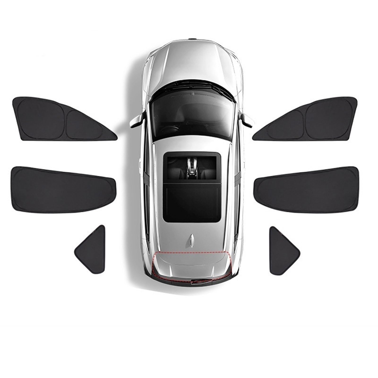FFOCCO Auto Sonnenschutz Für 1 Series F20 Fließheck 2012-2019 Auto Sonnenschutz Sonnenschutz Sonnenschutz Abdeckungen Anti-UV Auto Fenster Faltbare Autofenster Sonnenschutz(All Side Windows) von FFOCCO