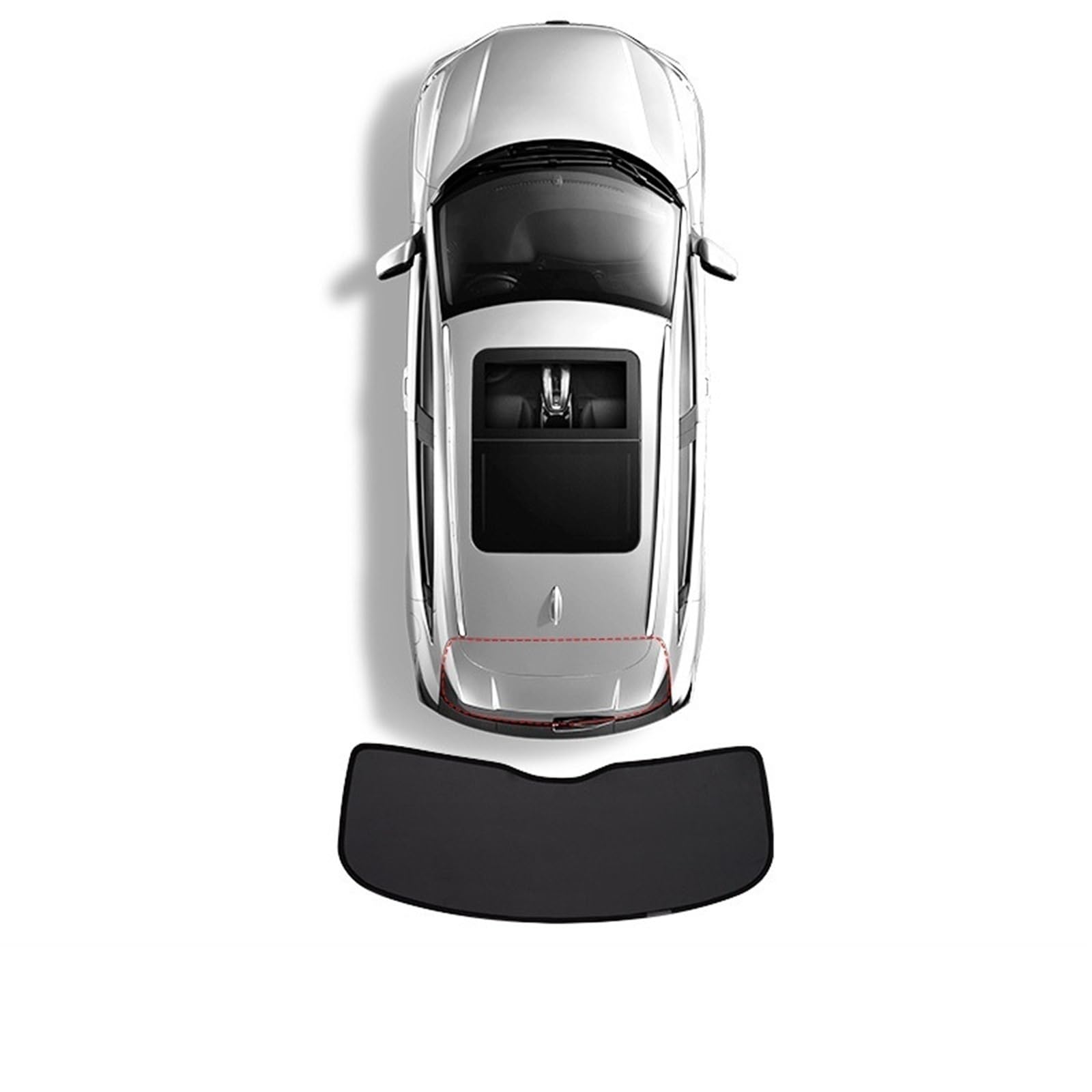 FFOCCO Auto Sonnenschutz Für 1 Series F20 Fließheck 2012-2019 Auto Sonnenschutz Sonnenschutz Sonnenschutz Abdeckungen Anti-UV Auto Fenster Faltbare Autofenster Sonnenschutz(Rear Windshield) von FFOCCO