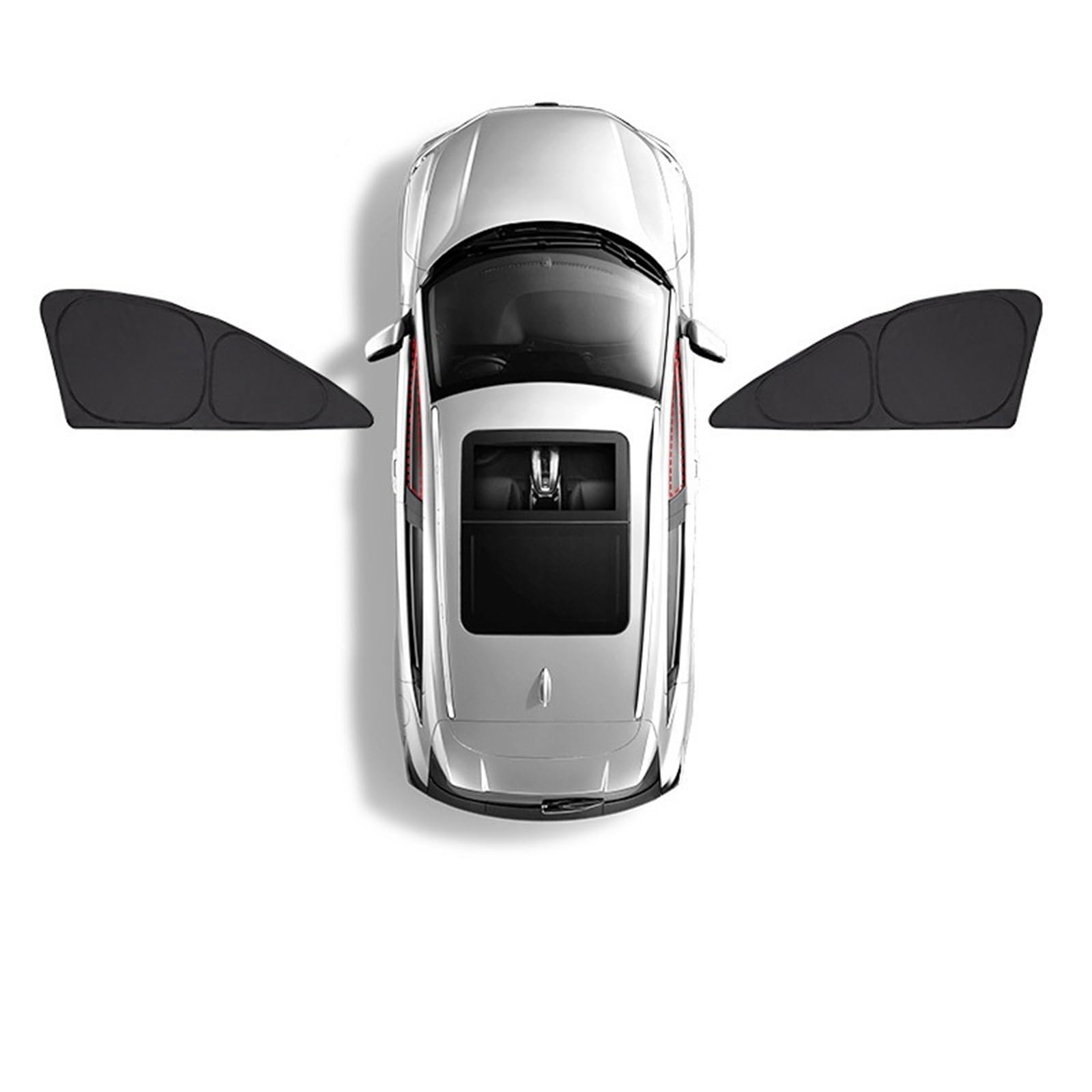 FFOCCO Auto Sonnenschutz Für 5 Series F10 2012-2016 Limousine Auto Sonnenschutz Sonnenschutz Sonnenschutz Abdeckungen Anti-UV Auto Fenster Faltbare Autofenster Sonnenschutz(Front Side Windows) von FFOCCO