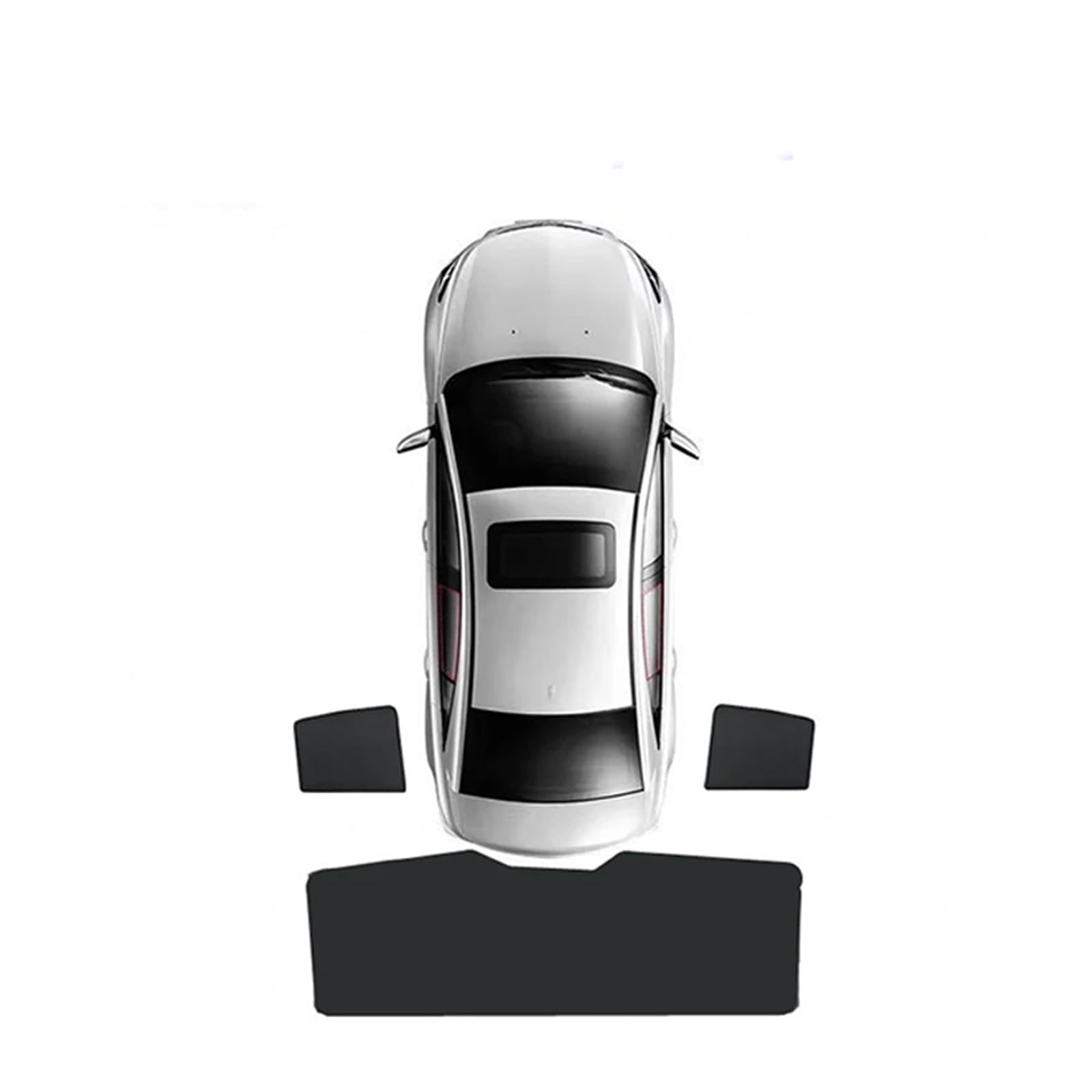 FFOCCO Auto Sonnenschutz Für Changan CS85 Coupe 2019 2020 2021 2022 2023 2024 2025 Sonnenschutz Magnetischer Sichtschutz Fensterschattierungsvisiervorhang Autofenster Sonnenschutz(3Piece) von FFOCCO