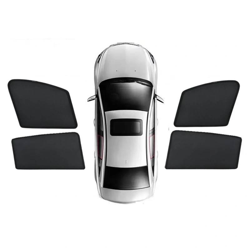 FFOCCO Auto Sonnenschutz Für Mazda CX-5 KF MK2 2018 2019 2020 2021 2022 2023 2024 Auto Magnetischer Sonnenschutz Net Mesh Fenster Visier Sonnenschutz Autofenster Sonnenschutz(4Piece Front Rear) von FFOCCO