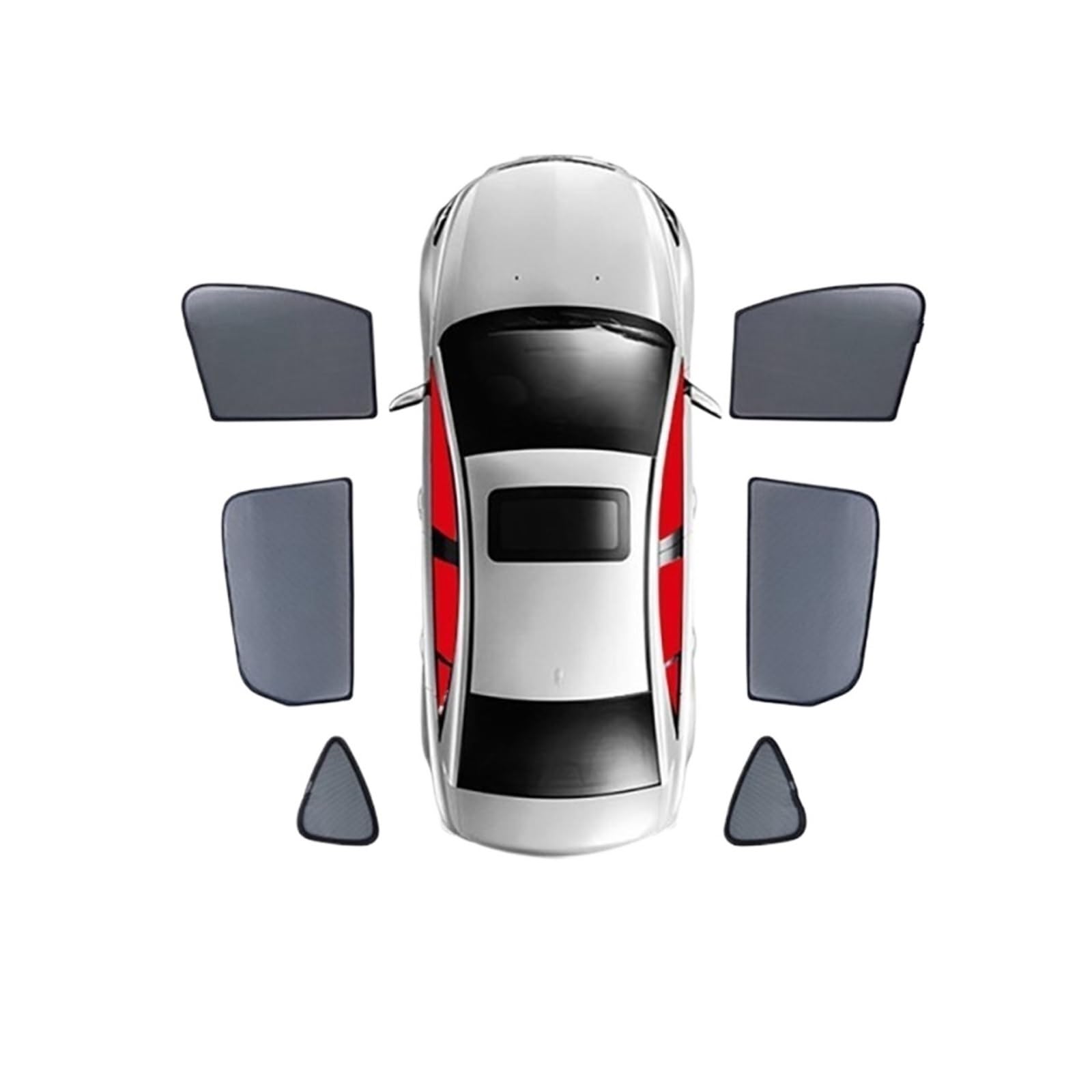 FFOCCO Auto Sonnenschutz Für Mazda CX-50 VA CX50 2022 2023 2024 Auto Sonnenschutz Schild Frontscheibe Blind Vorhang Hinten Seite Fenster Sonnenschutz Visier Autofenster Sonnenschutz(6Piece) von FFOCCO