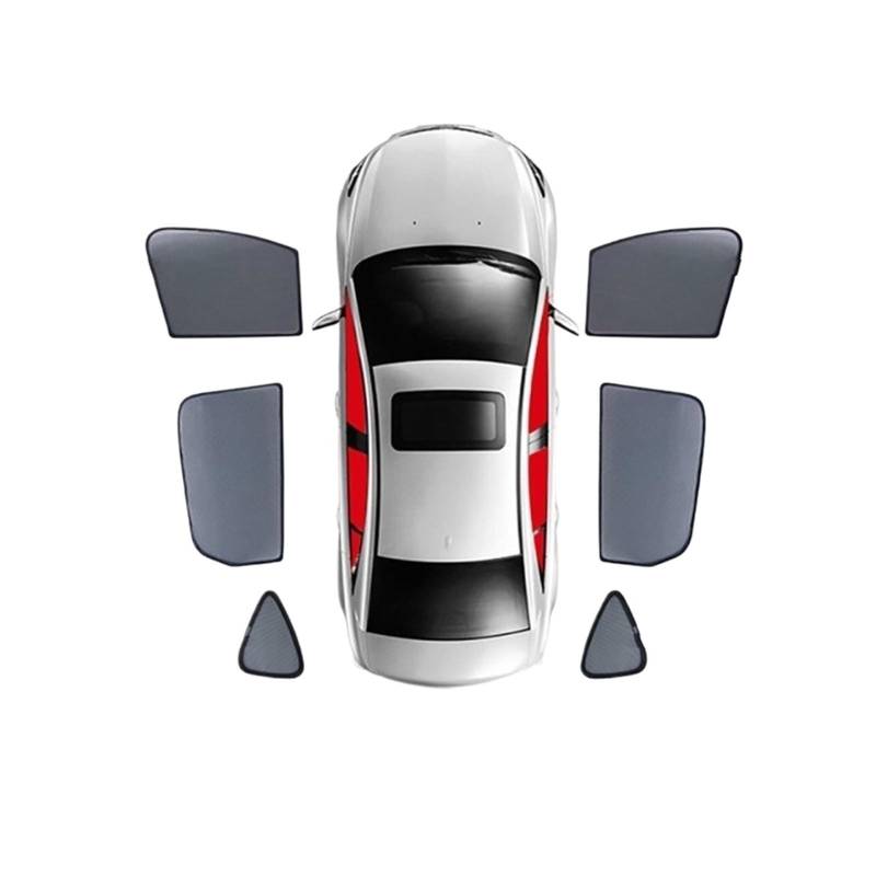 FFOCCO Auto Sonnenschutz Für Mazda CX-50 VA CX50 2022 2023 2024 Auto Sonnenschutz Schild Frontscheibe Blind Vorhang Hinten Seite Fenster Sonnenschutz Visier Autofenster Sonnenschutz(6Piece) von FFOCCO