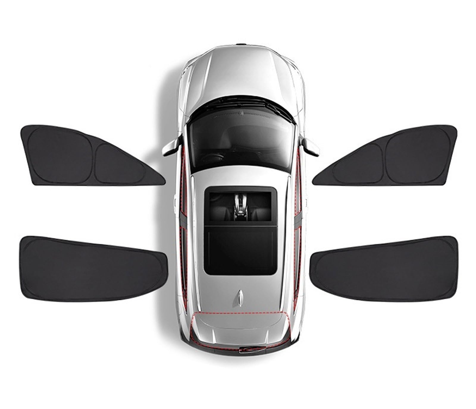 FFOCCO Auto Sonnenschutz Für Peugeot 3008 T84 MK1 2007-2016 2008 2009 2010 Auto Sonnenschutz Sonnenschutz Sonnenschirme Abdeckungen Anti-Uv Faltbare Autofenster Sonnenschutz(Side Windows) von FFOCCO