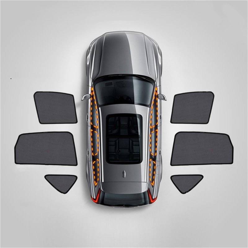 FFOCCO Auto Sonnenschutz Für Q2 GA 2016 2017 2018 2019 2020 2021 2022 Auto Front Schild Fenster Windschutzscheibe Hinten Seite Fenster Vorhang Sonnenschutz Visier Autofenster Sonnenschutz(2F 2R 2T) von FFOCCO
