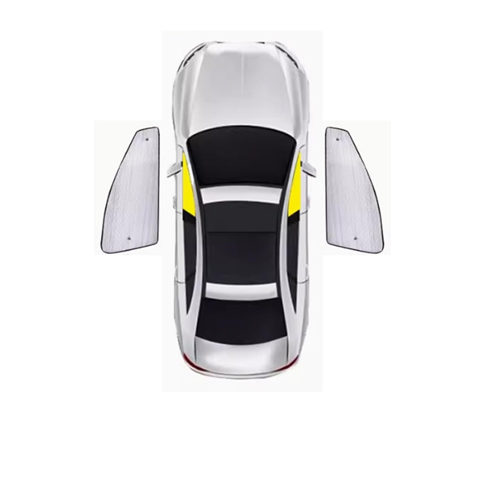 FFOCCO Auto Sonnenschutz Für Toyota Für RAV4 XA50 2020 2021 2022 2023 Windschutzscheiben-Sonnenschutz Wärmedämmung Sonnenblende Sonnenschutz Autofenster Sonnenschutz(Front Windows) von FFOCCO