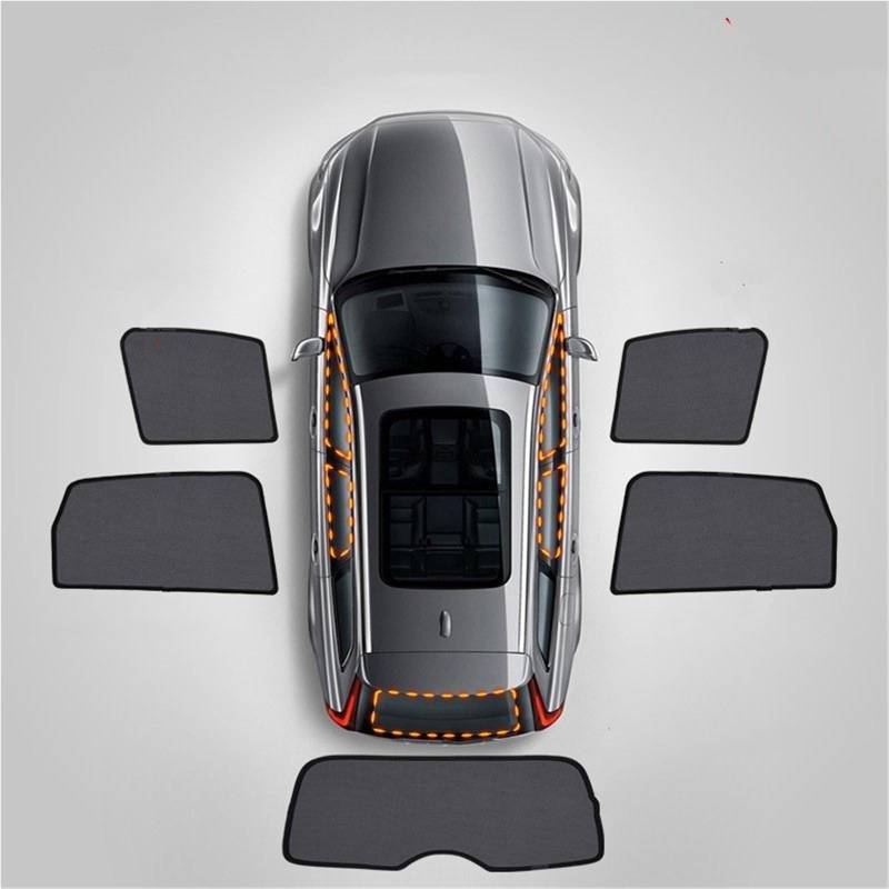 FFOCCO Auto Sonnenschutz Für X5 G05 G18 2019 2020 2021 2022 2023 Auto Front Schild Windschutzscheibe Hinten Seite Fenster Vorhang Sonnenschutz Visier Autofenster Sonnenschutz(2F 2R V) von FFOCCO