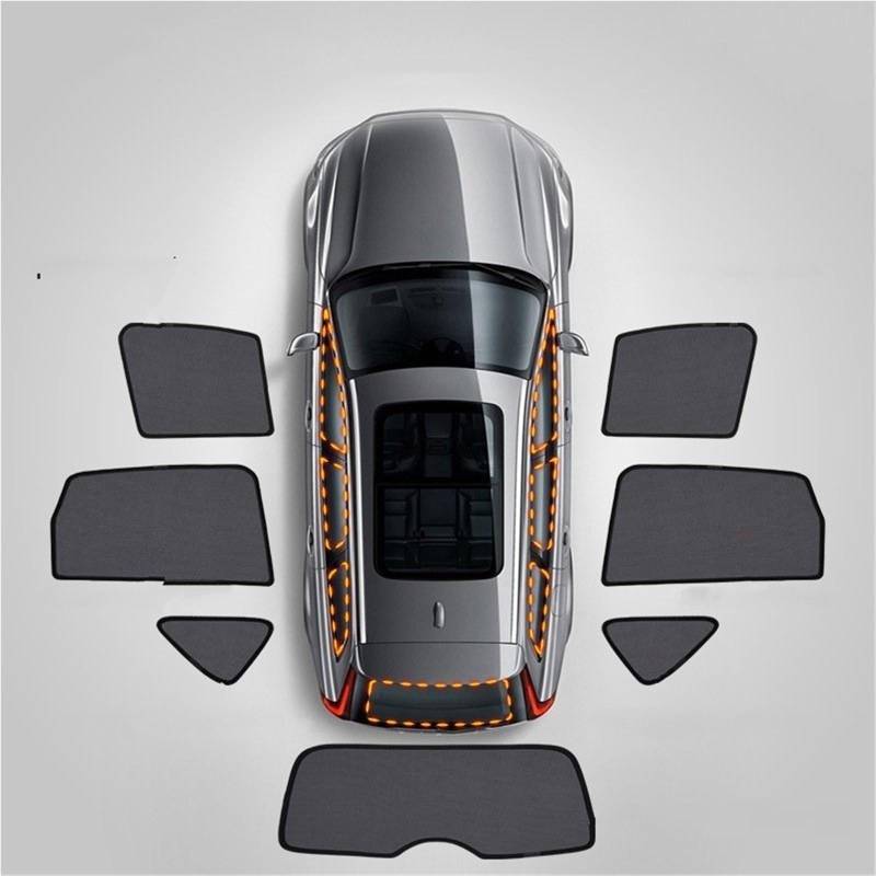 FFOCCO Auto Sonnenschutz Für X5 G05 G18 2019 2020 2021 2022 2023 Auto Front Schild Windschutzscheibe Hinten Seite Fenster Vorhang Sonnenschutz Visier Autofenster Sonnenschutz(All 7 Piece) von FFOCCO