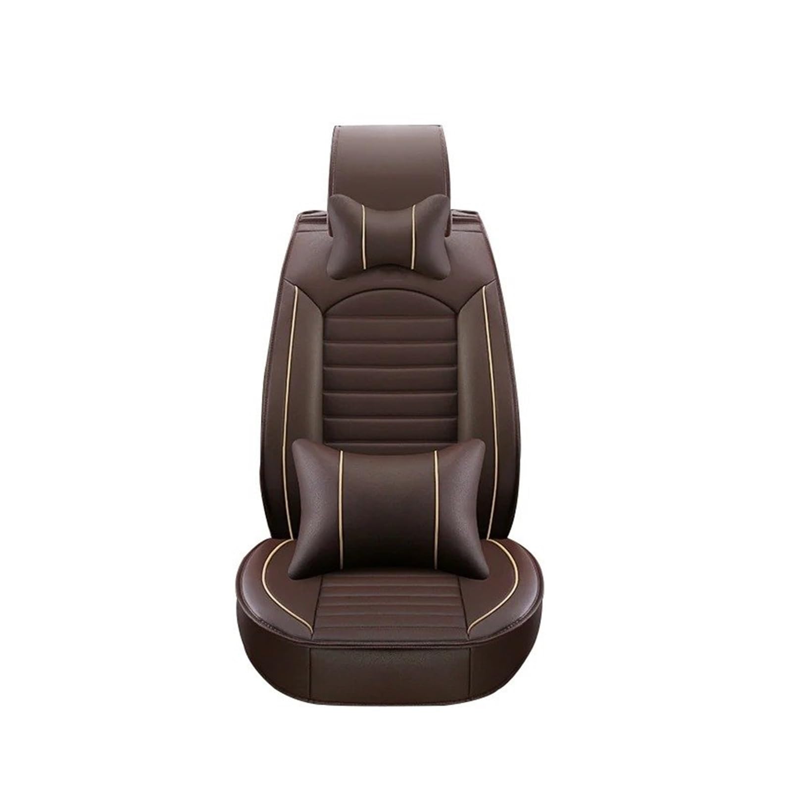 FFOCCO Sitzbezügesets Für Saab 95 93 Leder Universal Autositzbezüge Auto-Innenausstattung Autoprodukte Innenausstattung Auto Schonbezüge(1 Coffee Front D) von FFOCCO