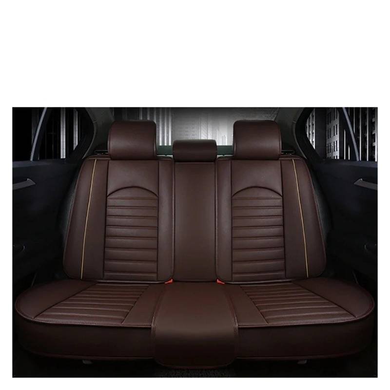 FFOCCO Sitzbezügesets Für Saab 95 93 Leder Universal Autositzbezüge Auto-Innenausstattung Autoprodukte Innenausstattung Auto Schonbezüge(1 Coffee Rear) von FFOCCO