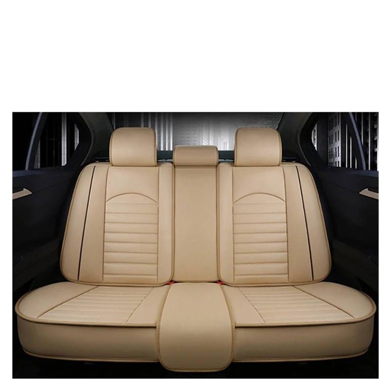 FFOCCO Sitzbezügesets Für Saab 95 93 Leder Universal Autositzbezüge Auto-Innenausstattung Autoprodukte Innenausstattung Auto Schonbezüge(1 beige Rear) von FFOCCO