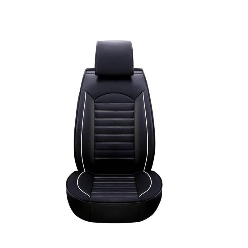 FFOCCO Sitzbezügesets Für Saab 95 93 Leder Universal Autositzbezüge Auto-Innenausstattung Autoprodukte Innenausstattung Auto Schonbezüge(1blackwhite Front S) von FFOCCO