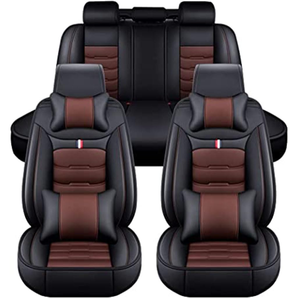 FFOCUS PU Leather Sitzbezüge Auto für Benz E-Class Wagon T-Modell All-Terrain E200 /E200d/ E300 2008-2016,Sitzschoner Sitzbezug Wasserdicht Vordersitze Rücksitze Sitzbezügesets Autozubehör von FFOCUS
