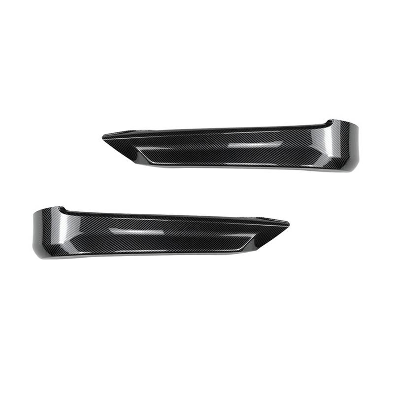 Shuogoufeng Store 5 STÜCKE Kompatibel Mit B*MW 3er E90 E91 Auto Frontstoßstange Lippe Splitter Diffusor Body Kit Spoiler Stoßstange Schutz Schutz 2005-2008 Tuning(Carbon Look Splitter) von FFQRDR