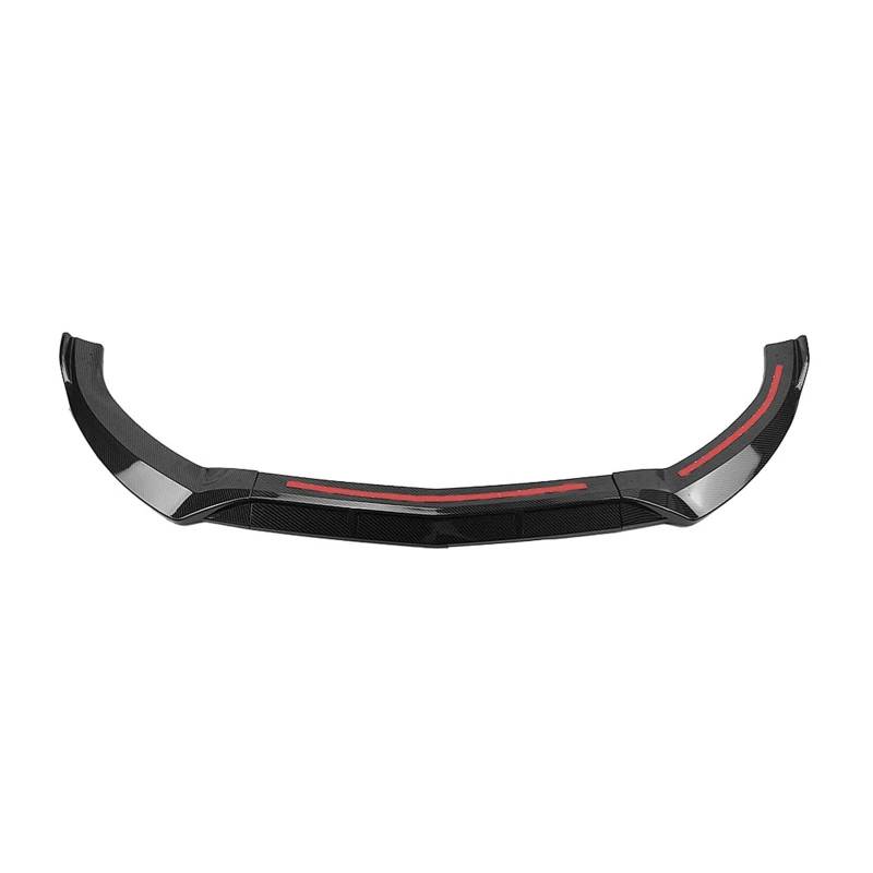 Shuogoufeng Store Frontspoiler-Stoßstangenlippe Kompatibel mit B*enz Kompatibel mit C-Klasse W205 Kompatibel mit Sport 2015-2018 C180 C200 C300 2016 2017 Schwarz glänzend Unterer Blattsplitter(Carbon von FFQRDR