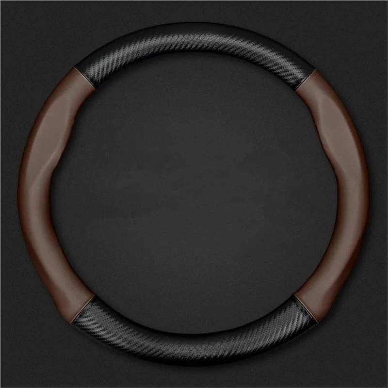 Auto-Lenkradbezug Auto Lenkrad Abdeckung Carbon Faser Muster Für CT4 CT5 CT6 XT4 XT5 XT6 XTS ATS-L Lyriq SRX Zubehör Lenkradbezüge Autos von FFXDEQ