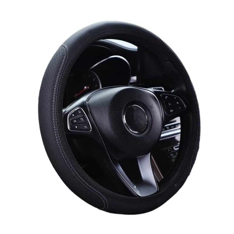 Auto-Lenkradbezug Auto Lenkrad Abdeckung Universal Auto Styling Auto Innen Zubehör FÜR 37-38 cm Lenkrad Schutzhülle Lenkradbezüge Autos von FFXDEQ