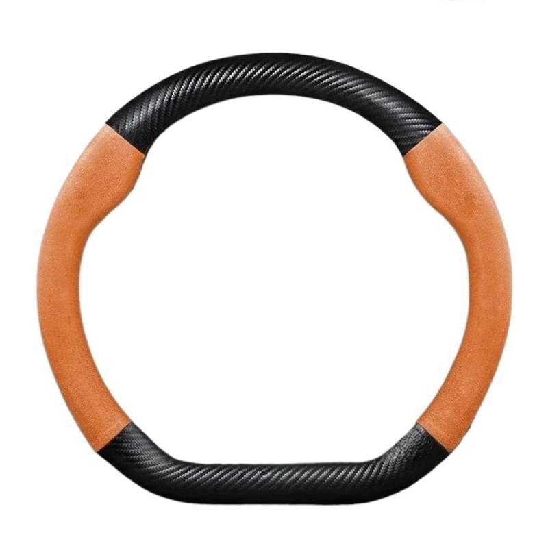 Auto-Lenkradbezug Carbon Faser Auto Lenkrad Abdeckung 37-38cm Für DS3 DS4 DS5 DS5 DS 5LS DS6 DS7 DS9 DS Auto Zubehör Lenkradbezüge Autos von FFXDEQ