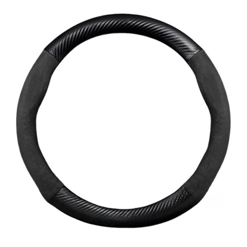 Auto-Lenkradbezug Für Skoda für Fabia 1 2 3 MK1 MK2 MK3 6Y 6Y2 6Y3 6Y5 NJ NJ3 NJ5 2001-2021 2022 Anti-Rutsch-38 cm Kohlefaser-Autolenkradabdeckung Lenkradbezüge Autos von FFXDEQ