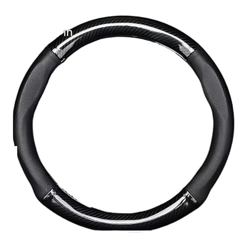 Auto-Lenkradbezug Lenkradbezug mit Karbonfasermuster und Innenkreis. Sportlicher Griff für Autolenkräder Lenkradbezüge Autos von FFXDEQ