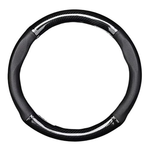 Auto-Lenkradbezug Lenkradbezug mit Karbonfasermuster und Innenkreis. Sportlicher Griff für Autolenkräder Lenkradbezüge Autos von FFXDEQ