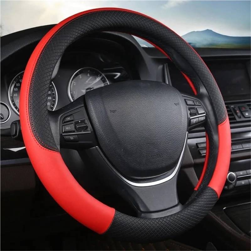 Auto-Lenkradbezug PU Auto Lenkung Abdeckung Auto Modelle für E39 E46 E60 E87 E90 F10 F20 X1 X2 X3 X4 X5 x6 Innen Zubehör Lenkradbezüge Autos von FFXDEQ