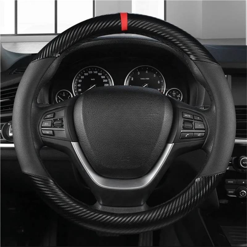 Auto-Lenkradbezug Universal Auto Lenkrad Abdeckung Atmungsaktive Anti Slip Auto Dekoration Geeignet 37-38 cm Lenkrad Abdeckung Zubehör Lenkradbezüge Autos von FFXDEQ