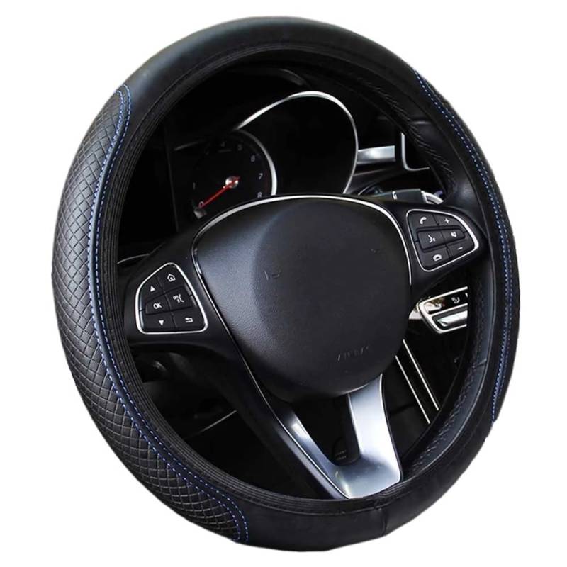 Auto-Lenkradbezug Universal Auto Lenkrad Abdeckung Skidproof Auto Lenkrad Abdeckung Anti-Slip Präge Leder Auto-Styling Auto Zubehör Lenkradbezüge Autos von FFXDEQ