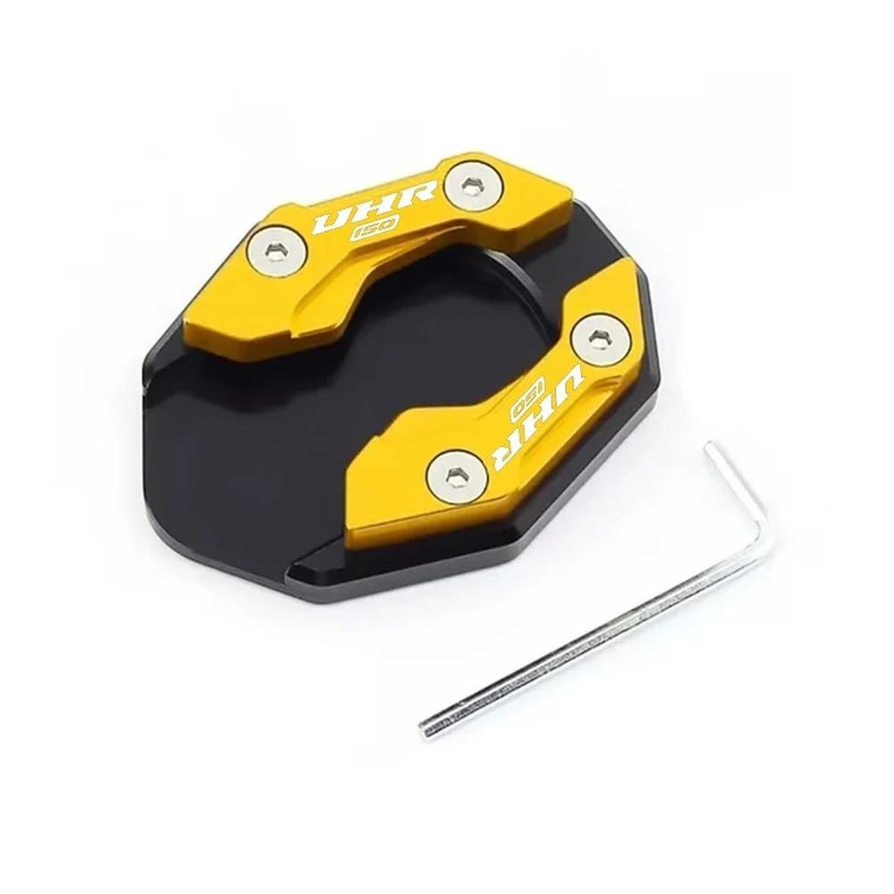 FFXDEQ Seitenständer Vergrößerter Fuß Ständer Für HAOJUE UHR150 UHR125 Uhr 150 125 CNC Motorrad Kickstand Fußvergrößerer Seitenverlängerung Pad Ständer Stützplatte FFXDEQ Seitenständer Vergrößerter Fuß Ständer Für HAOJUE UHR150 UHR125 Uhr 150 125 CNC Motorrad Kickstand Fußvergrößerer Seitenverlängerung Pad Ständer Stützplatte von FFXDEQ