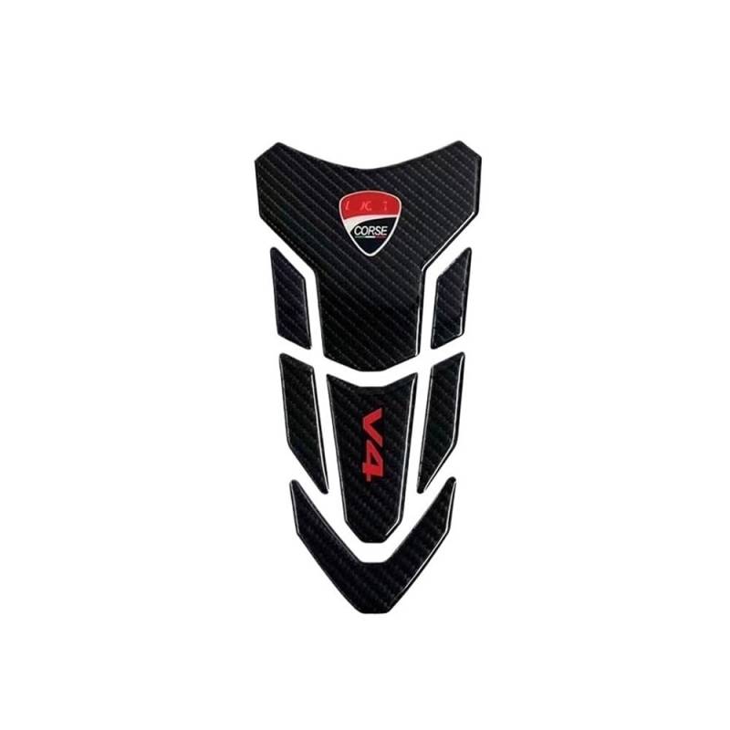 Motorrad Tankpad Schutz Kraftstoff Tank Grip Pads Knie Traktion Tank Aufkleber Für Du&Cati V4 Für Panigale V4S Für st&reet fi&ghter V4 S 2021 2020 2019 2018 von FFXDEQ