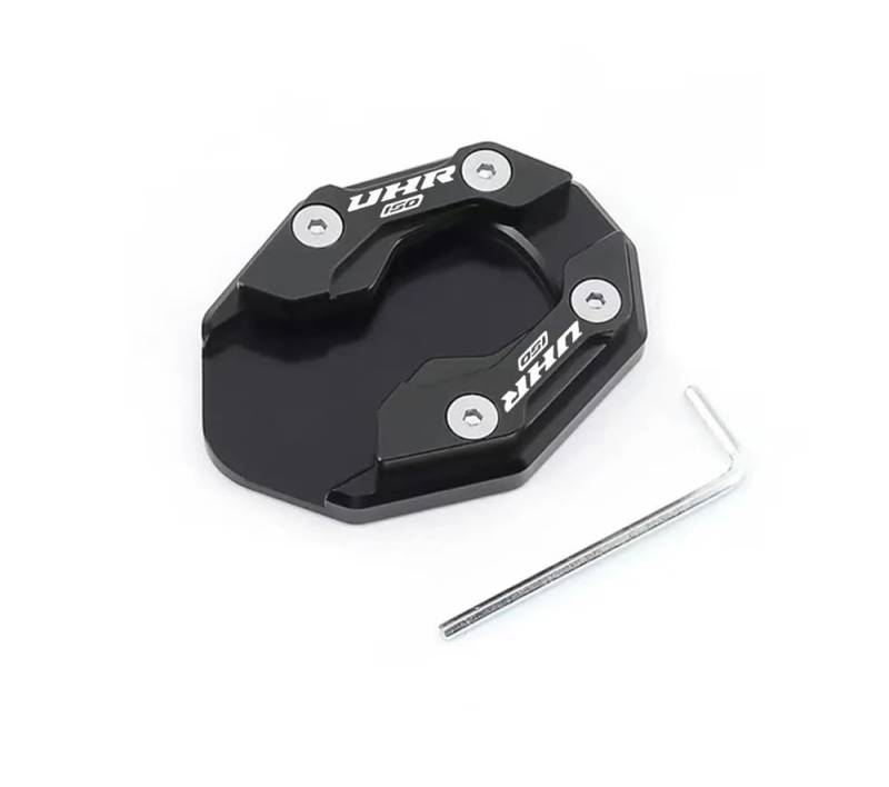 Seitenständer Vergrößerter Fuß Ständer Für HAOJUE UHR150 UHR125 Uhr 150 125 CNC Motorrad Kickstand Fußvergrößerer Seitenverlängerung Pad Ständer Stützplatte von FFXDEQ
