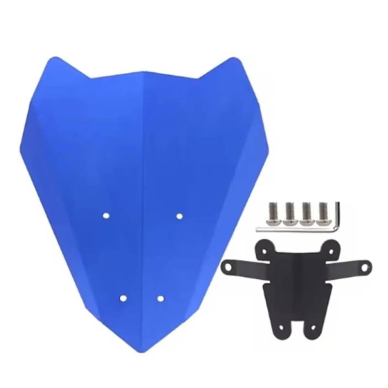 Windschutzscheibe Für MT-03 MT-25 2020-2024 Motorrad-Windschutzscheiben-Sonnenschutz-Deflektorzubehör Verstellbare Windschutzscheibenabweiser von FFXDEQ