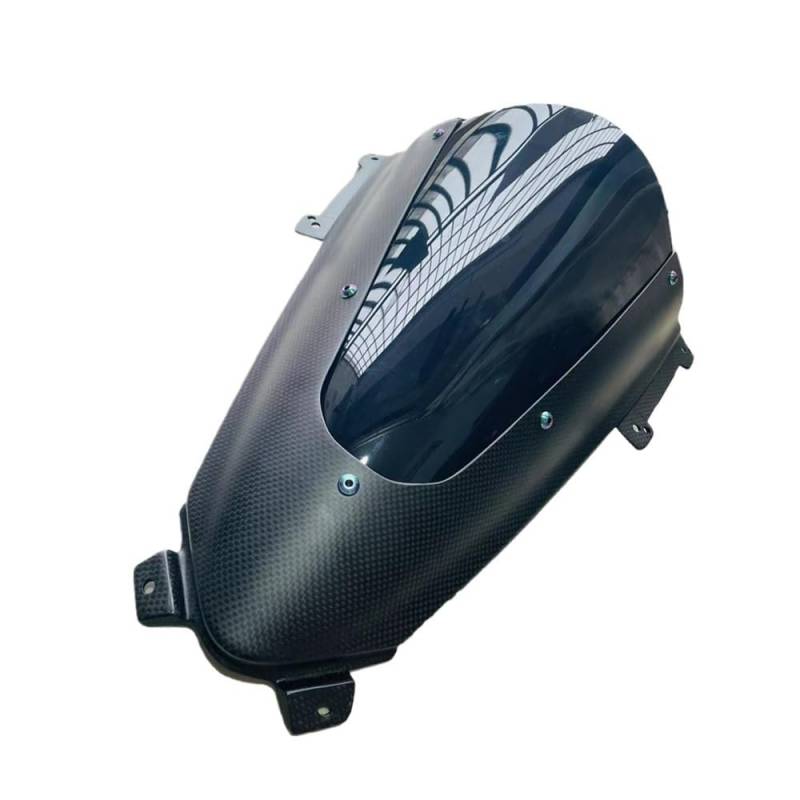 Windschutzscheibe Für Panigale V2 V2b V4 V4S V4R 2018-2023 Windschutzscheibe Mit Verbesserter Sportlicher Motorrad-Carbonfaser-Windschutzscheibe Verstellbare Windschutzscheibenabweiser von FFXDEQ