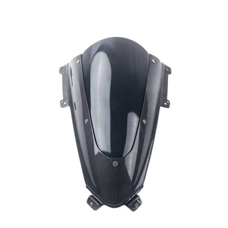 Windschutzscheibe Für Panigale V2 V2b V4 V4S V4R 2018-2023 Windschutzscheibe Mit Verbesserter Sportlicher Motorrad-Carbonfaser-Windschutzscheibe Verstellbare Windschutzscheibenabweiser von FFXDEQ