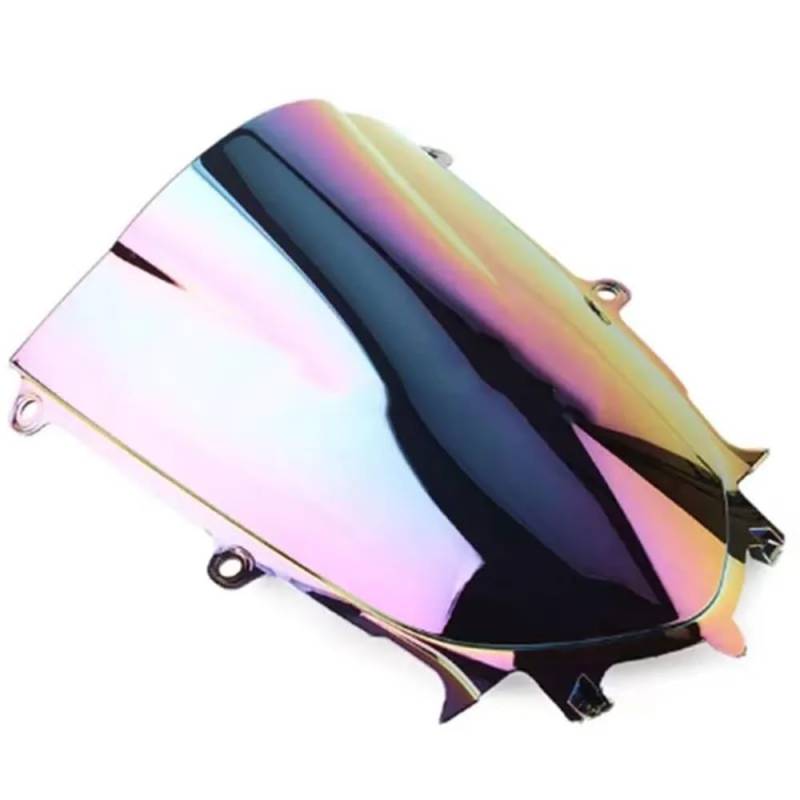 Windschutzscheibe Für YZF R7 R 7 YZF-R7 YZF600 R6 R 6 2017-2024 Double Bubble Windschutzscheibe Windschutz Bildschirm Windabweiser Verstellbare Windschutzscheibenabweiser von FFXDEQ