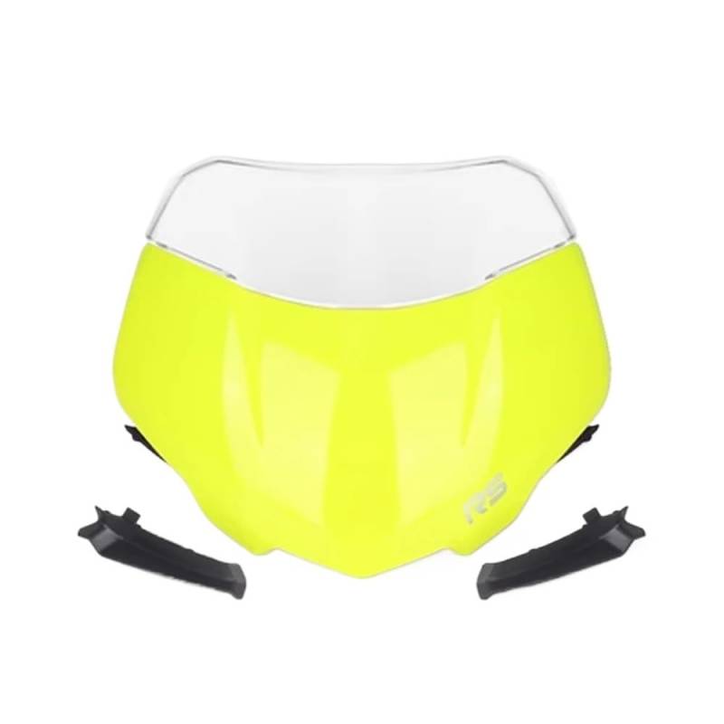 Windschutzscheibe Motorrad-Frontscheibe Windschutzscheibe Visier Windschutz Schild Spoiler Deflektor Für Straße Für Triple 765RS 765 RS Für Moto2 2023 Verstellbare Windschutzscheibenabweiser von FFXDEQ